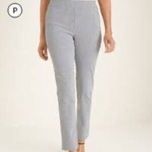 Chico's So Slimming Pinstripe High-Waisted Ankle Pants | Size 12